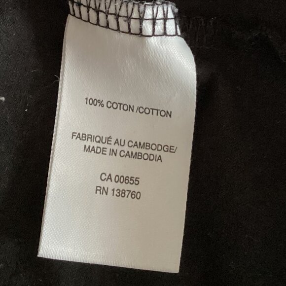 Reitmans Women's Black Long Sleeve Top T-Shirt Astronomy Stars Size L/XL Cotton - Picture 7 of 7